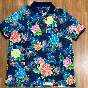 Men's Floral Polo Ralph Lauren Classic Fit Shirt